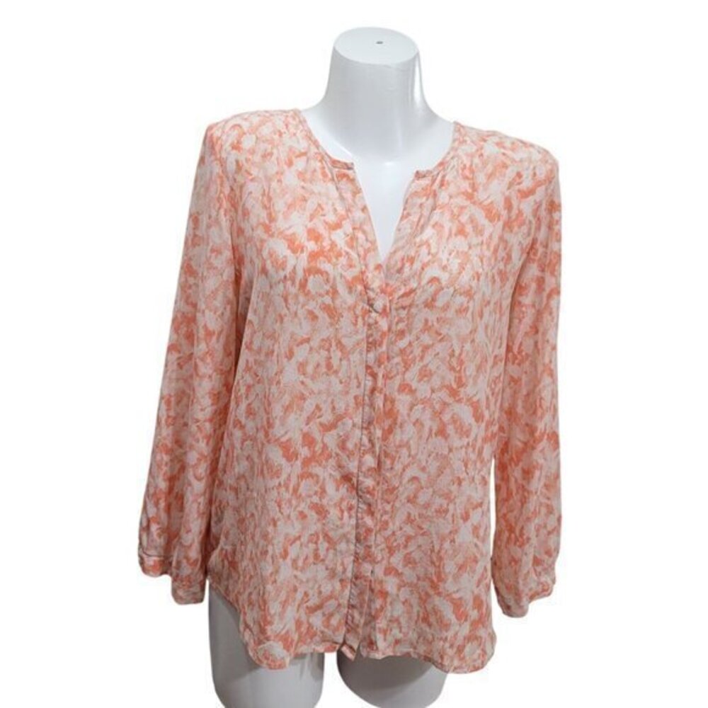 Joie silk Top Shirt Blouse L Long sleeve